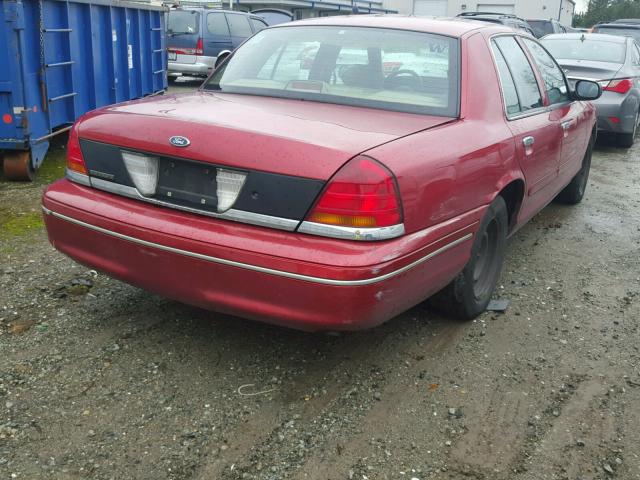 2FAFP71W8WX165733 - 1998 FORD CROWN VICT MAROON photo 4