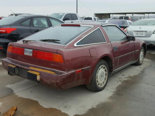 JN1HZ14S3HX209085 - 1987 NISSAN 300ZX MAROON photo 4