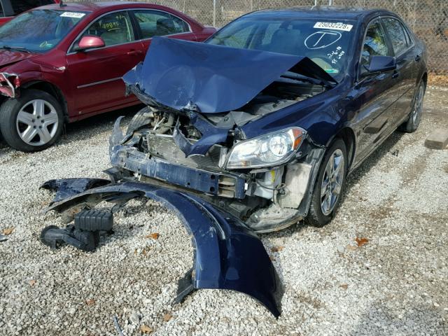 1G1ZC5E09AF151530 - 2010 CHEVROLET MALIBU 1LT BLUE photo 2