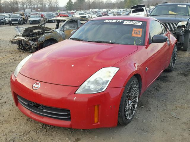 JN1BZ34D67M505592 - 2007 NISSAN 350Z COUPE RED photo 2