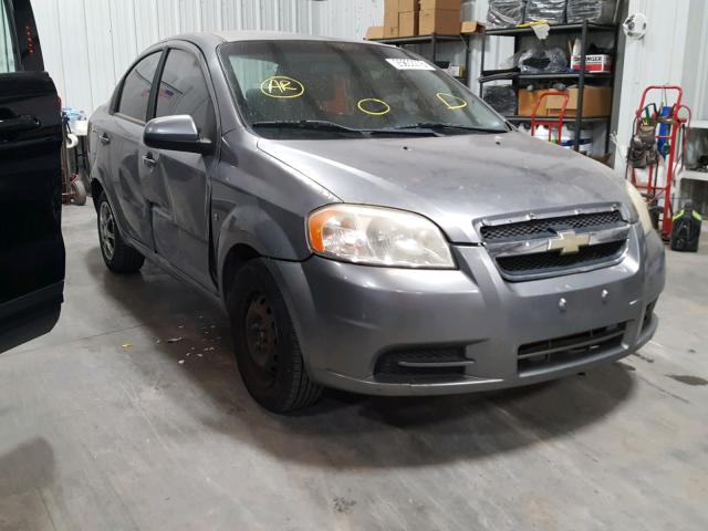 KL1TD56E39B309343 - 2009 CHEVROLET AVEO LS SILVER photo 1