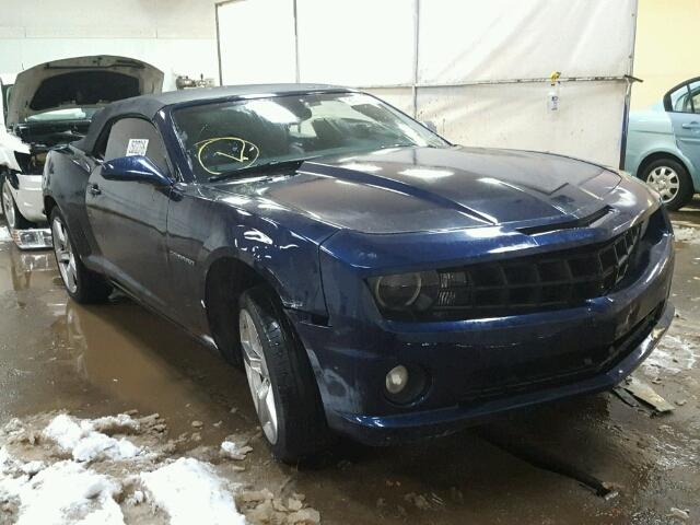 2G1FK3DJ3B9160187 - 2011 CHEVROLET CAMARO 2SS BLUE photo 1