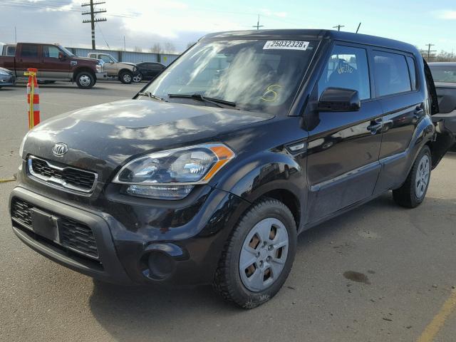 KNDJT2A58C7747391 - 2012 KIA SOUL BLACK photo 2