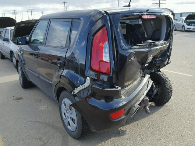 KNDJT2A58C7747391 - 2012 KIA SOUL BLACK photo 3