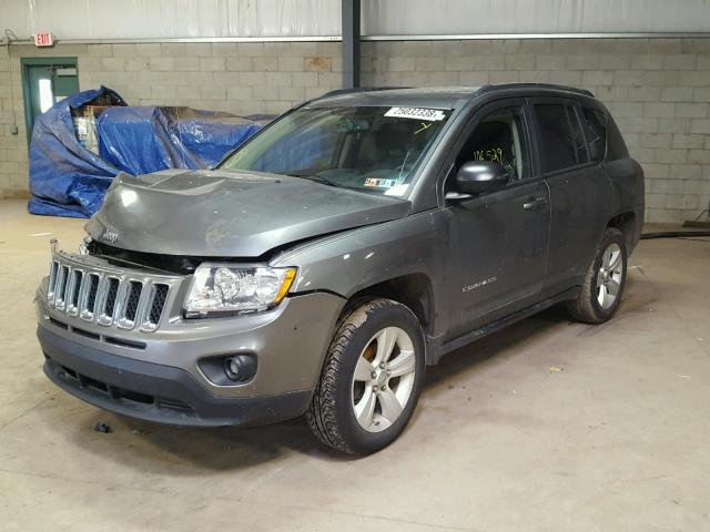 1C4NJDBB7CD603761 - 2012 JEEP COMPASS SP GRAY photo 2