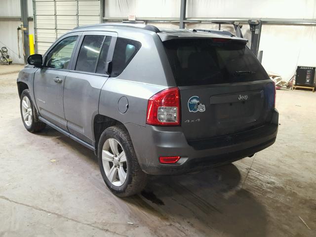 1C4NJDBB7CD603761 - 2012 JEEP COMPASS SP GRAY photo 3