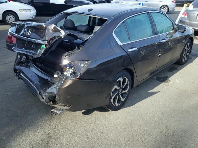 1HGCR2F99HA205988 - 2017 HONDA ACCORD EXL BROWN photo 4