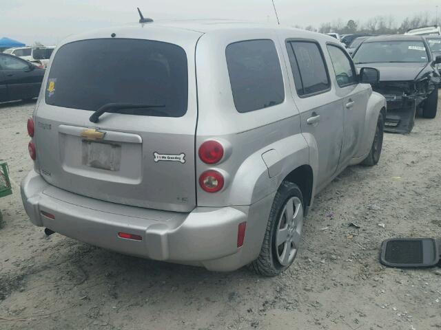 3GNCA13D88S696858 - 2008 CHEVROLET HHR LS SILVER photo 4