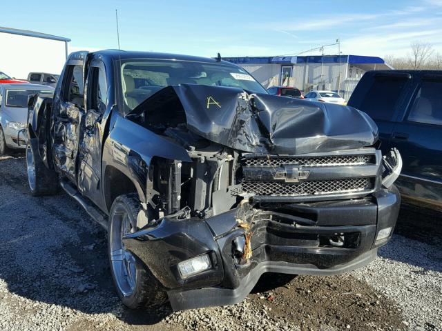 3GCPKTE35BG268277 - 2011 CHEVROLET SILVERADO BLACK photo 1