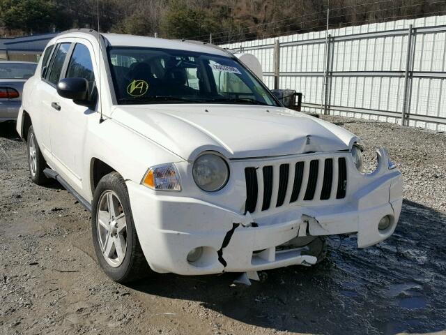 1J8FT47W68D620318 - 2008 JEEP COMPASS SP WHITE photo 1