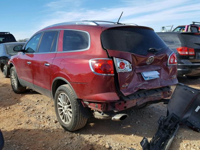 5GAER23728J174255 - 2008 BUICK ENCLAVE CX MAROON photo 3