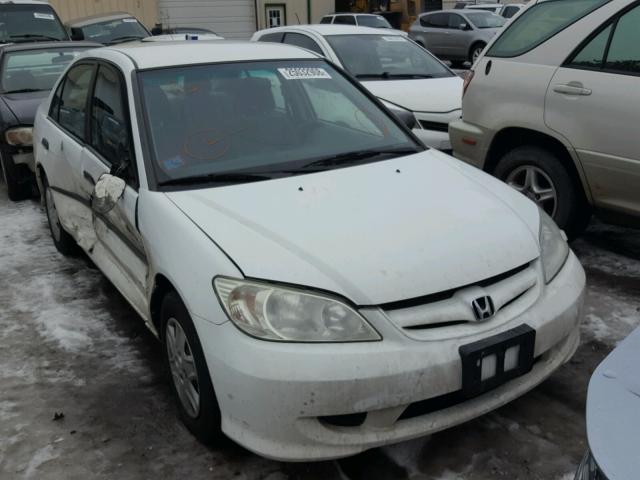 2HGES163X4H591559 - 2004 HONDA CIVIC DX V WHITE photo 1