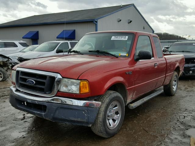 1FTZR44UX4PA10372 - 2004 FORD RANGER SUP RED photo 2