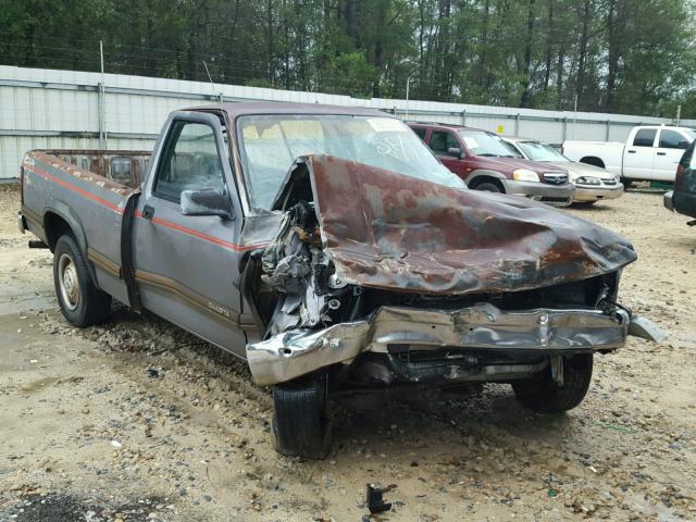 1B7FL26X4PS166344 - 1993 DODGE DAKOTA GRAY photo 1