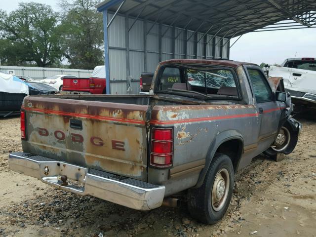 1B7FL26X4PS166344 - 1993 DODGE DAKOTA GRAY photo 4