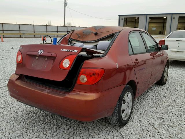 1NXBR32E36Z633193 - 2006 TOYOTA COROLLA CE BURGUNDY photo 4