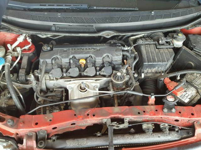 2HGFG12847H511149 - 2007 HONDA CIVIC EX წითელი ფოტო 7