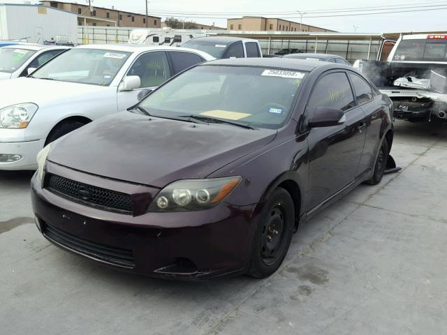 JTKDE167080223379 - 2008 TOYOTA SCION TC BURGUNDY photo 2