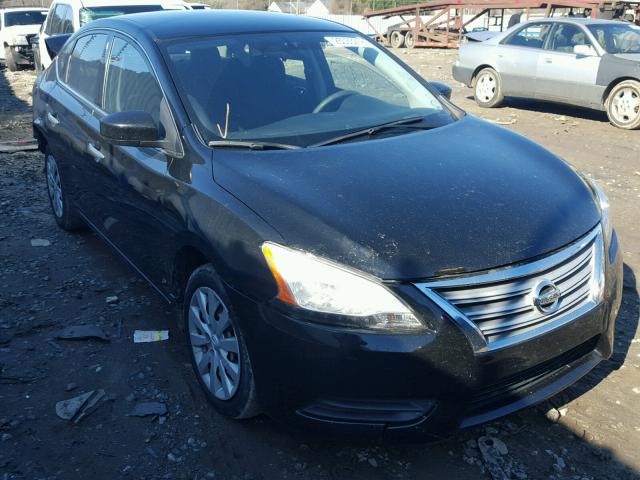 3N1AB7AP1EY285004 - 2014 NISSAN SENTRA S BLACK photo 1