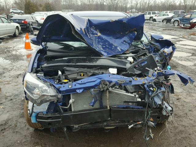 2T1BURHE3GC648076 - 2016 TOYOTA COROLLA L BLUE photo 9