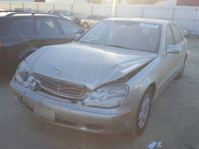 WDBNG70J1YA063258 - 2000 MERCEDES-BENZ S 430 SILVER photo 2