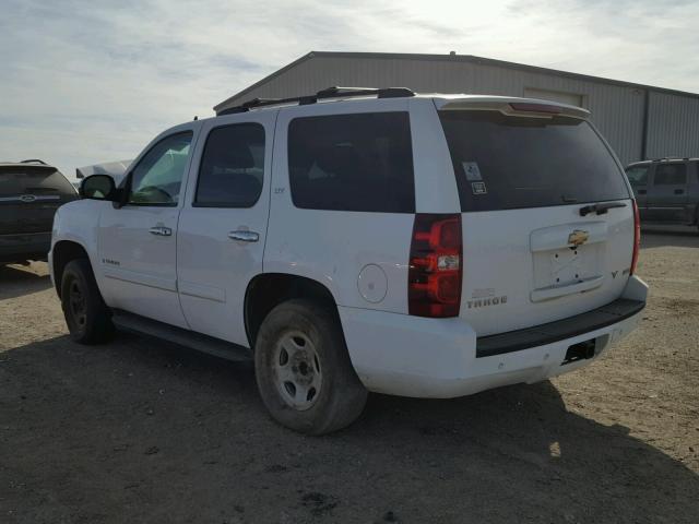 1GNFK13058R156510 - 2008 CHEVROLET TAHOE K150 WHITE photo 3