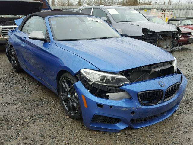 WBA2L3C50HV667297 - 2017 BMW M240XI BLUE photo 1