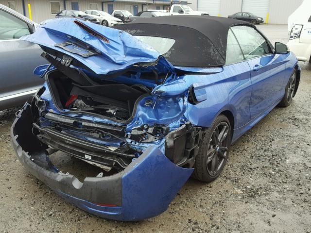 WBA2L3C50HV667297 - 2017 BMW M240XI BLUE photo 4