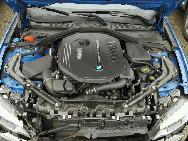 WBA2L3C50HV667297 - 2017 BMW M240XI BLUE photo 7