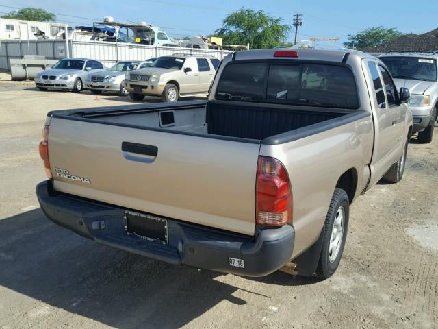 5TETX22N57Z444692 - 2007 TOYOTA TACOMA ACC TAN photo 4