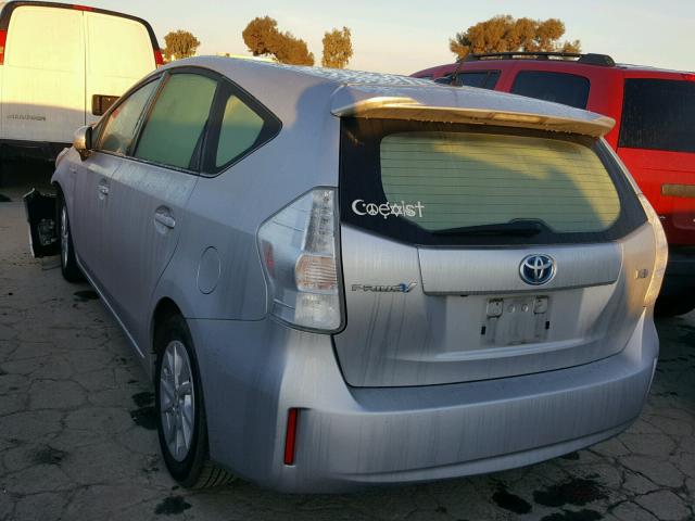 JTDZN3EU7C3054422 - 2012 TOYOTA PRIUS V SILVER photo 3