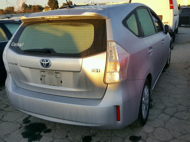 JTDZN3EU7C3054422 - 2012 TOYOTA PRIUS V SILVER photo 4