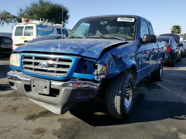 1FTYR44U72PA68349 - 2002 FORD RANGER SUP BLUE photo 2