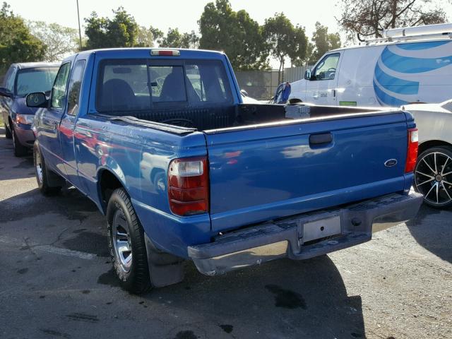 1FTYR44U72PA68349 - 2002 FORD RANGER SUP BLUE photo 3