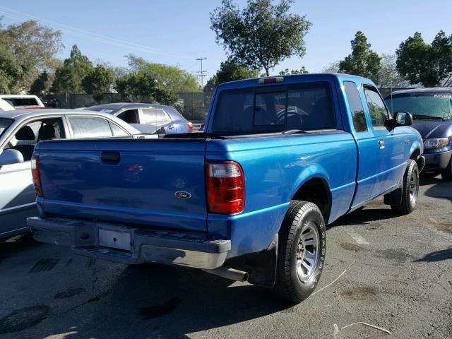 1FTYR44U72PA68349 - 2002 FORD RANGER SUP BLUE photo 4