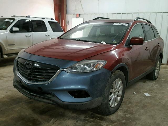 JM3TB28A880137108 - 2008 MAZDA CX-9 MAROON photo 2