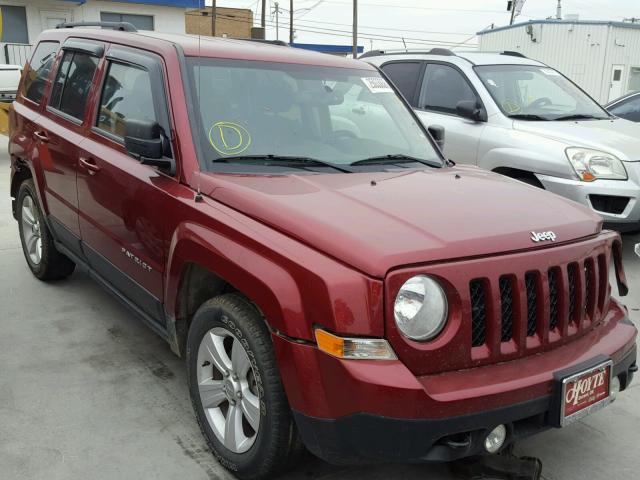 1C4NJRBB3ED869553 - 2014 JEEP PATRIOT SP BURGUNDY photo 1