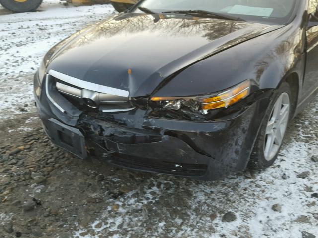 19UUA66235A025861 - 2005 ACURA TL BLACK photo 9