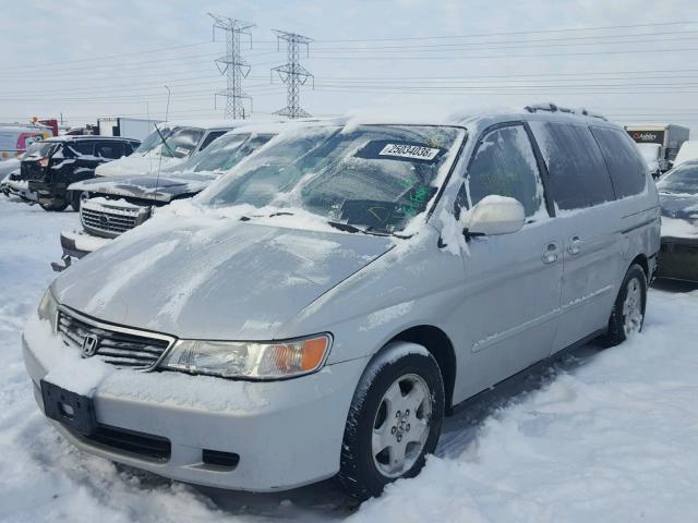 2HKRL186X1H611736 - 2001 HONDA ODYSSEY EX SILVER photo 2