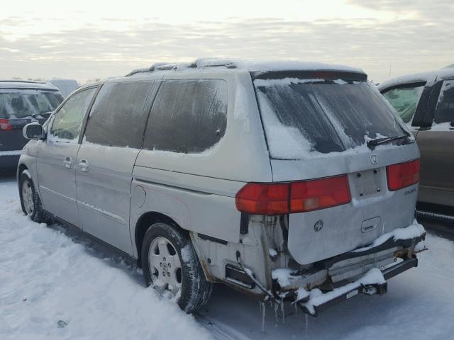 2HKRL186X1H611736 - 2001 HONDA ODYSSEY EX SILVER photo 3