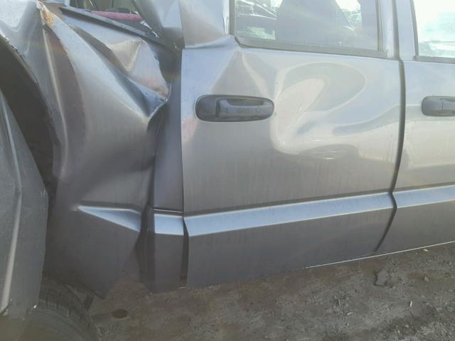 1D7HE48N08S560294 - 2008 DODGE DAKOTA QUA GRAY photo 9