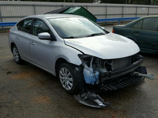 3N1AB7AP3FL628328 - 2015 NISSAN SENTRA S SILVER photo 1