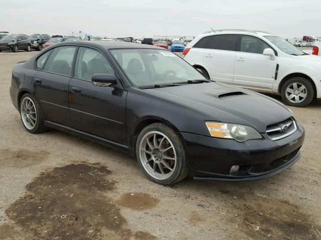 4S3BL676954210724 - 2005 SUBARU LEGACY GT BLACK photo 1