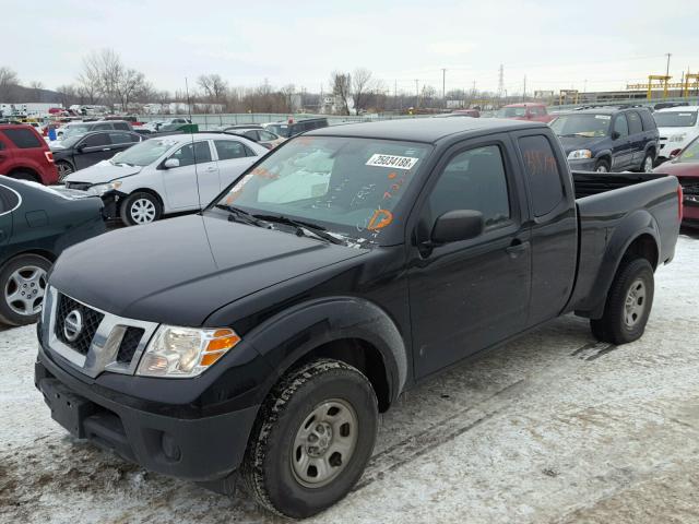 1N6BD0CTXFN762585 - 2015 NISSAN FRONTIER S BLACK photo 2