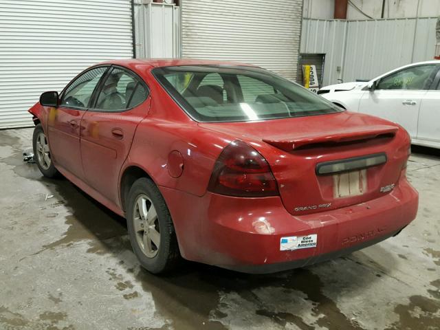 2G2WP552181108712 - 2008 PONTIAC GRAND PRIX RED photo 3