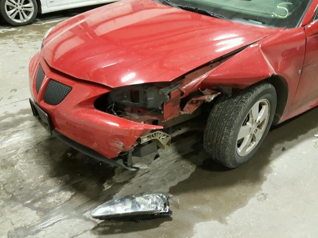 2G2WP552181108712 - 2008 PONTIAC GRAND PRIX RED photo 9