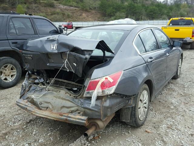 1HGCP2F30AA126846 - 2010 HONDA ACCORD GRAY photo 4