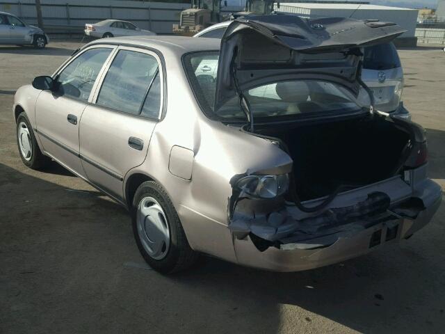 1NXBR12E1YZ365087 - 2000 TOYOTA COROLLA VE TAN photo 3