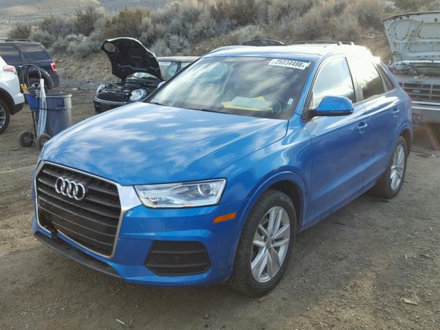 WA1BCCFS3HR014387 - 2017 AUDI Q3 PREMIUM BLUE photo 2