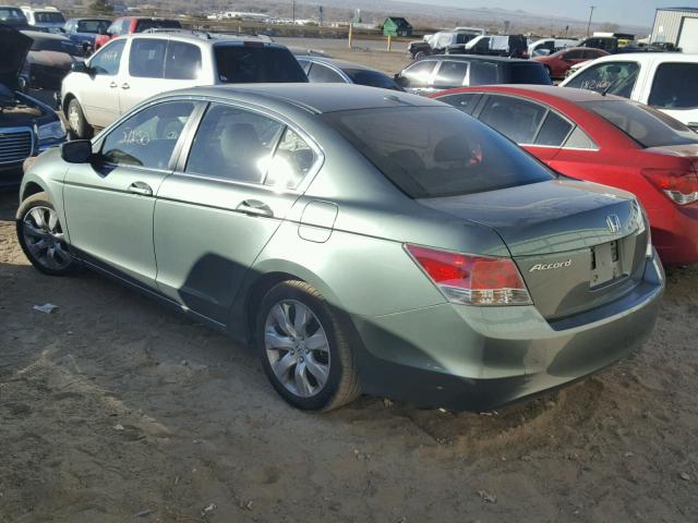 1HGCP26869A103319 - 2009 HONDA ACCORD EXL GREEN photo 3